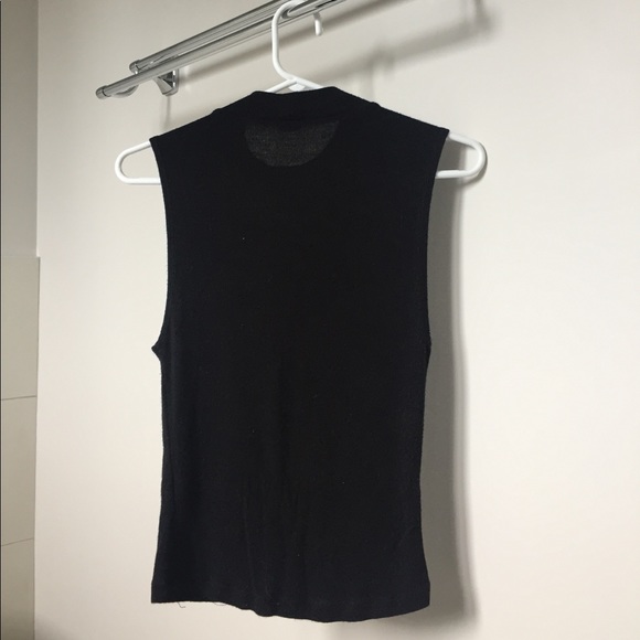 Mock-Neck Stretchy Tank Top - Picture 2 of 2